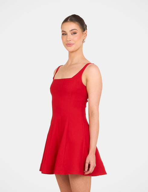 Simone Square Neck Mini Dress